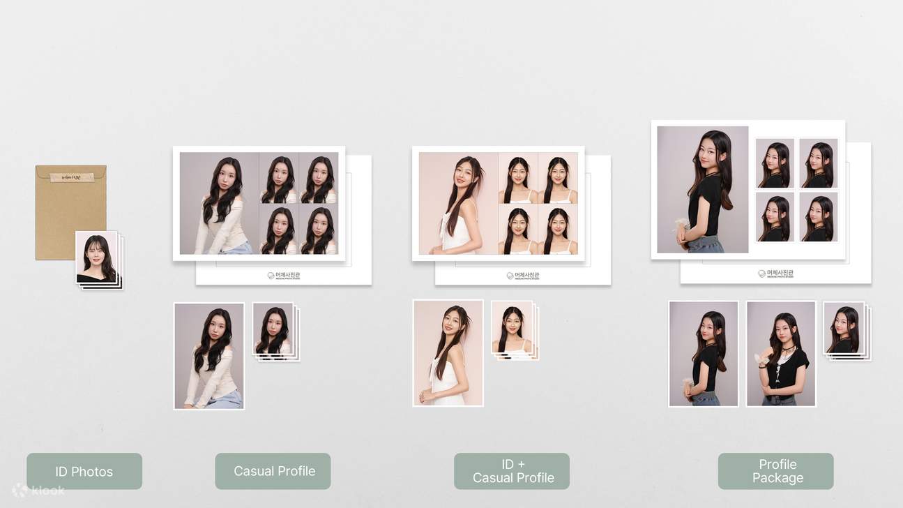 A. Foto per documenti d'identità / B. Foto profilo informali / C. Foto per documenti d'identità + Foto profilo informali / D. Pacchetto fotografia profilo